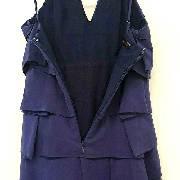 BCBG MaxAzaria Tier Ruffled Silk Dress - Picture 3 of 7